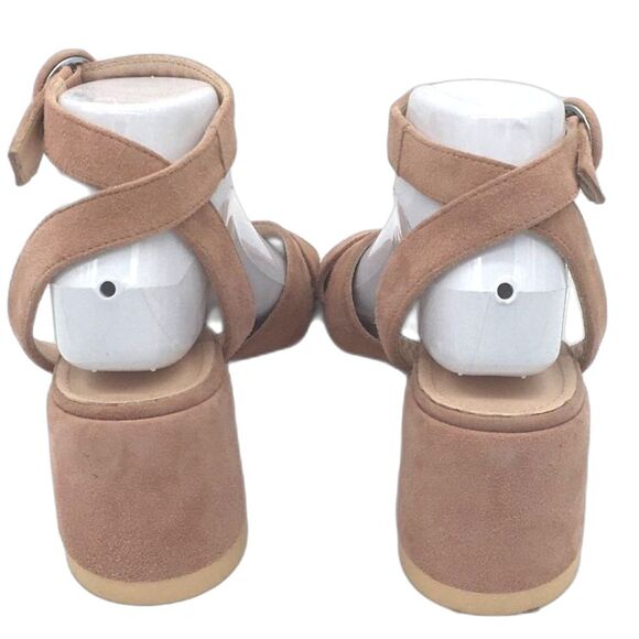 AGL Crisscross Block Heel Sandal In Meilland Pink NWOT - Picture 4 of 7